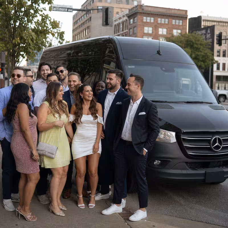 Kansas City Bachelor & Bachelorette Transportation fleet vehicle