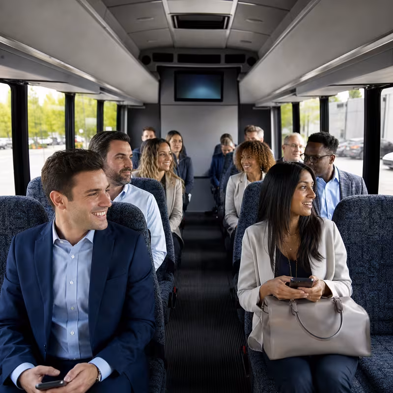 Black Mercedes Sprinter van staged for an Kansas City Corporate Transportation group