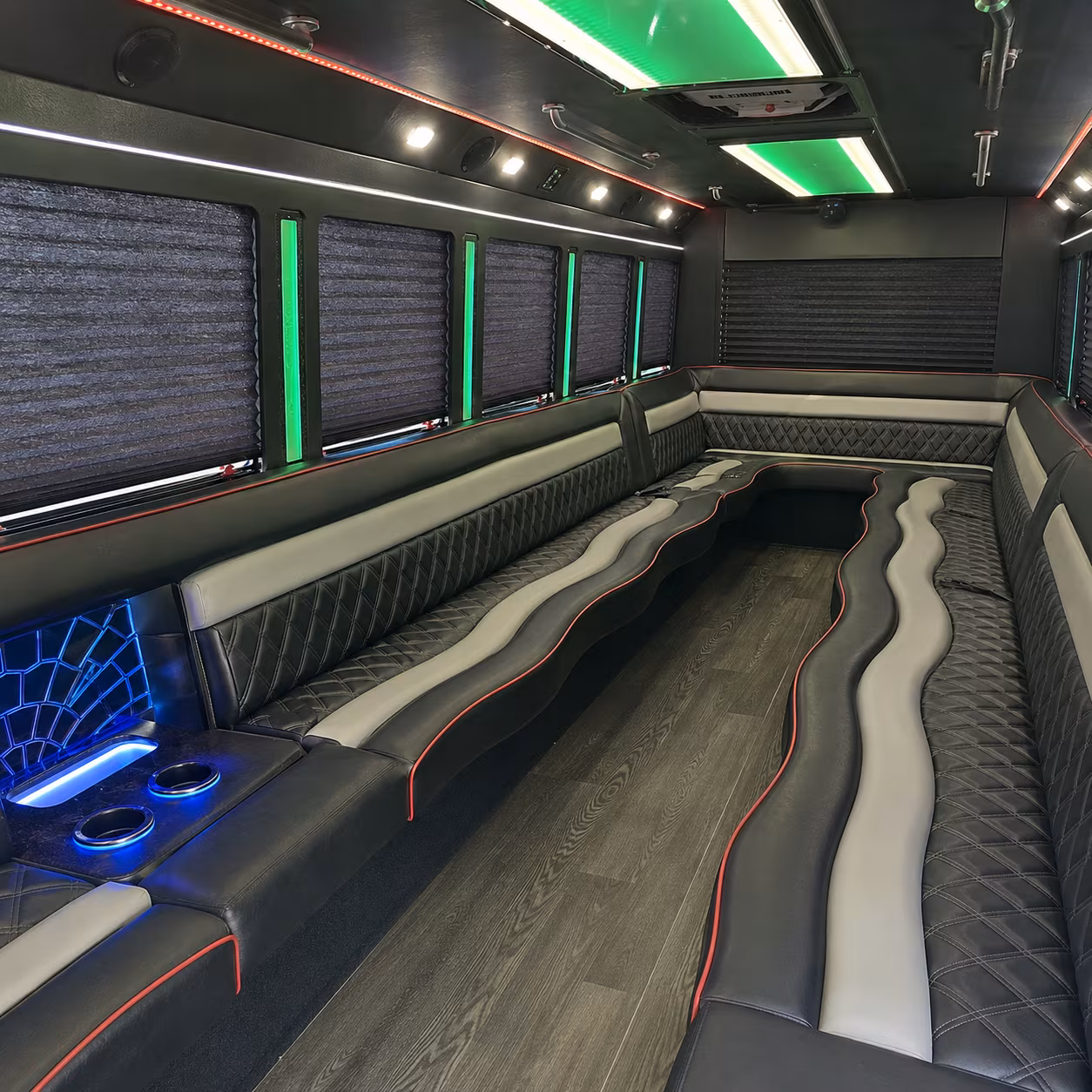Kansas City Birthday, Sweet 16, & Quinceañera Transportation party bus exterior