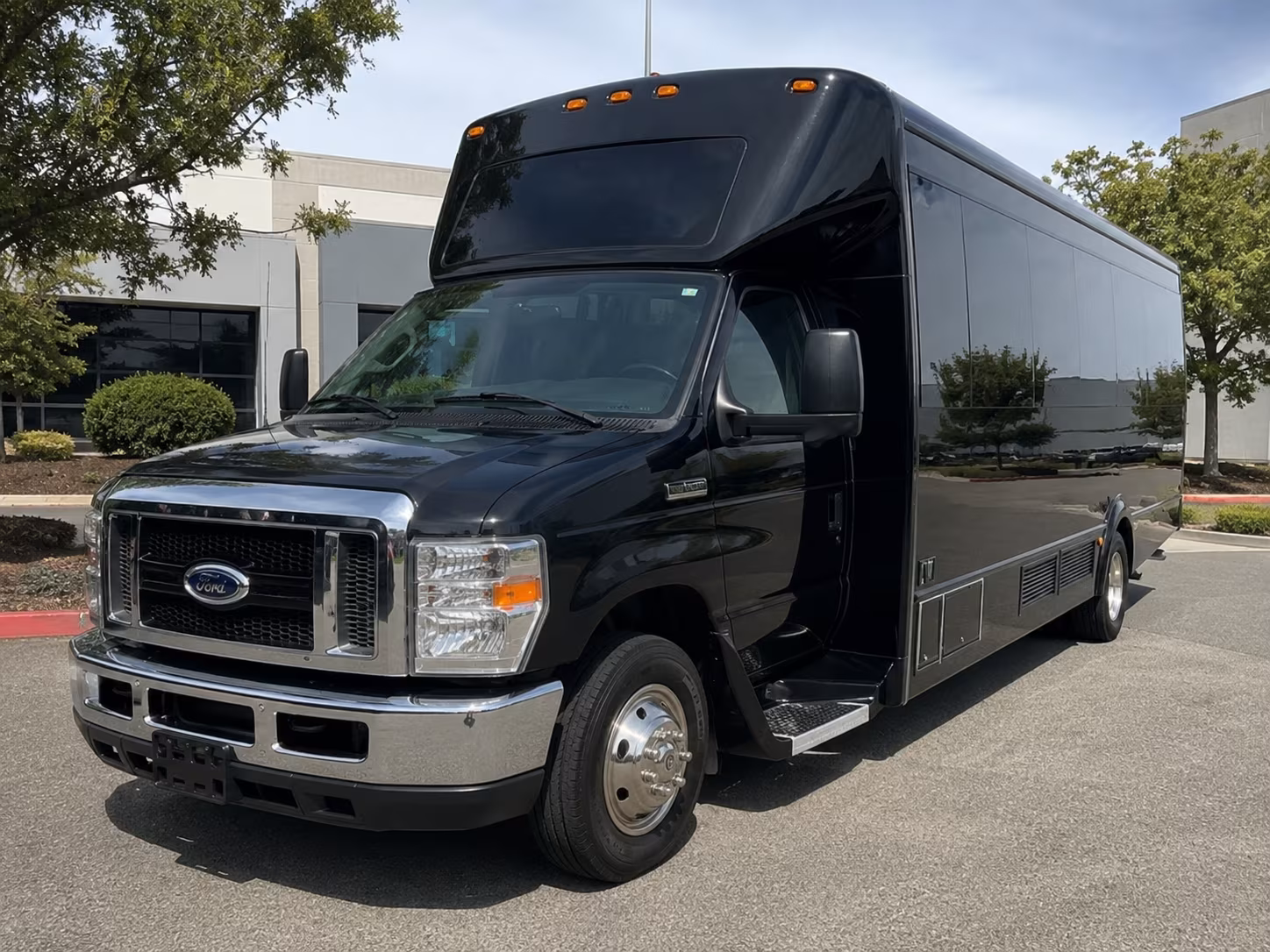 Kansas City Private Event Transportation party bus interior