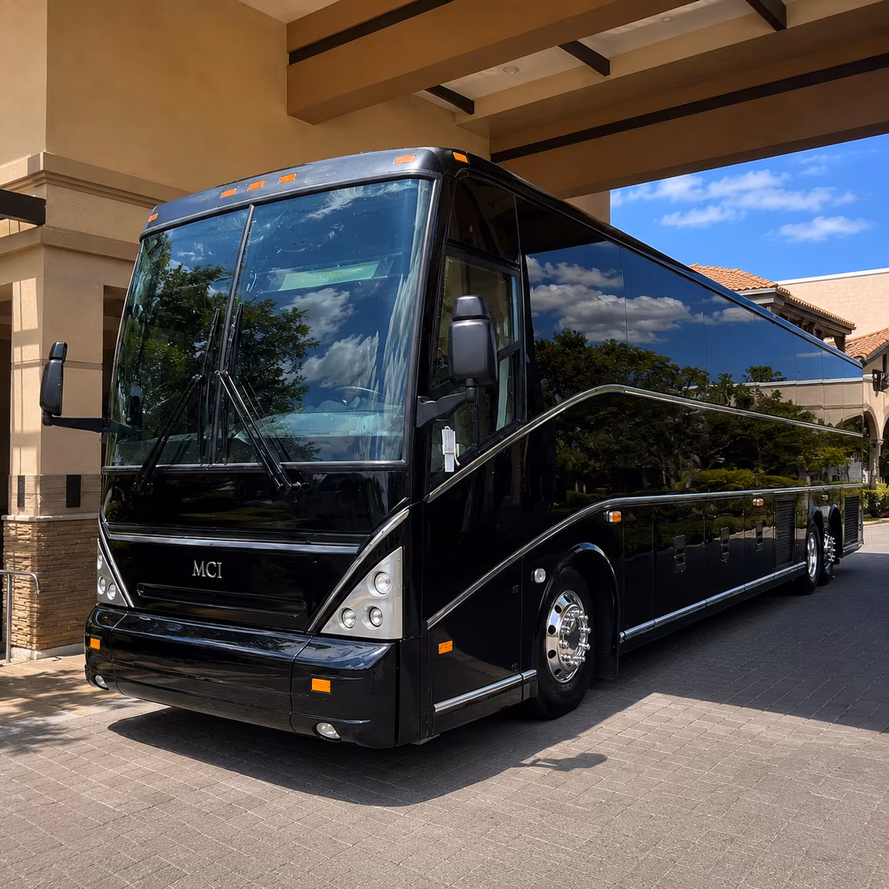 Kansas City Private Event Transportation party bus exterior
