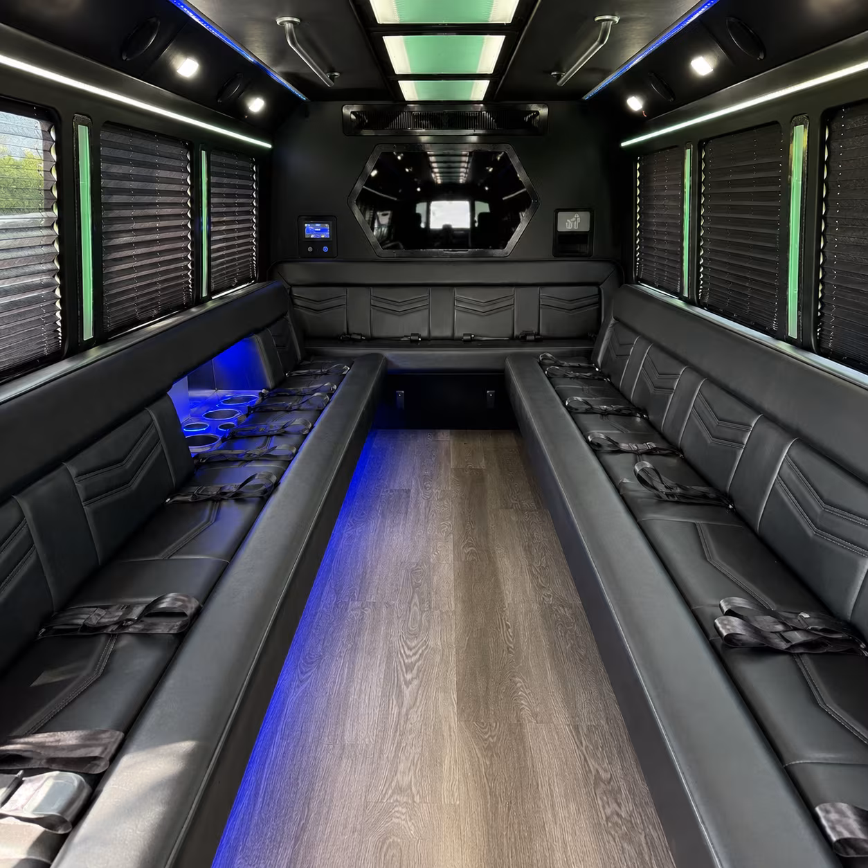 Kansas City Sporting Event Transportation party bus exterior