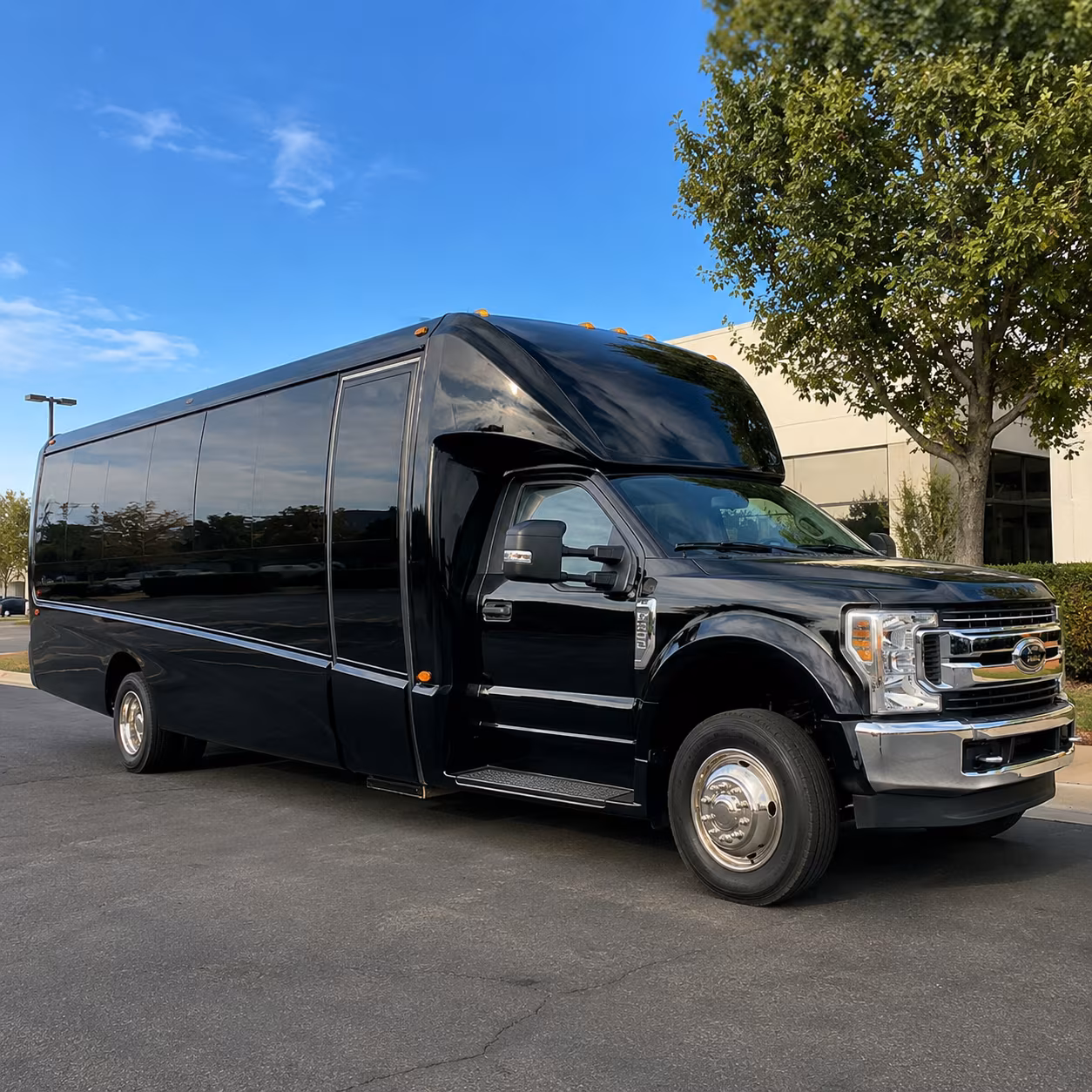 Kansas City Wedding Transportation party bus exterior