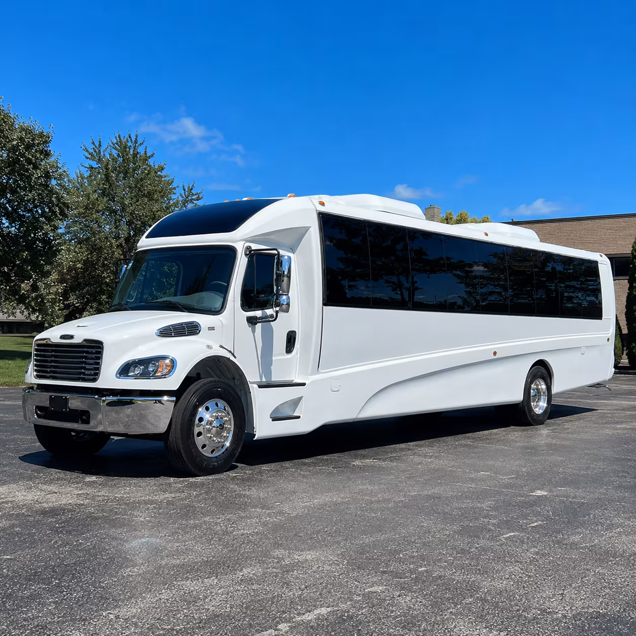 Kansas City Wedding Transportation party bus exterior